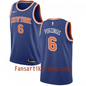 NBA New York Knicks Trikot Kristaps Porzingis 6 Nike 2017-18 Blau Swingman - Herren